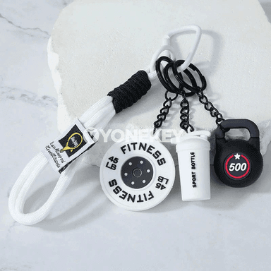 Fitnes açarlik — dambel şekilli sumka bezegi we sowgat