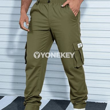 Erkekleriň gündelik sport jogger balaklary, giň görnüşli penjirli penjek balak