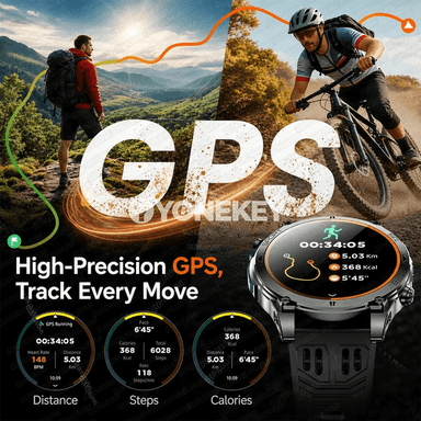 GUHUAVMI GPSli sport akylly sagat, 850mAh, 10ATM, kompasly