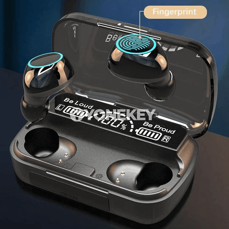 M30 TWS Bluetooth nauşnikler, ses azaldyşly, sport üçin, suw geçirmeýän
