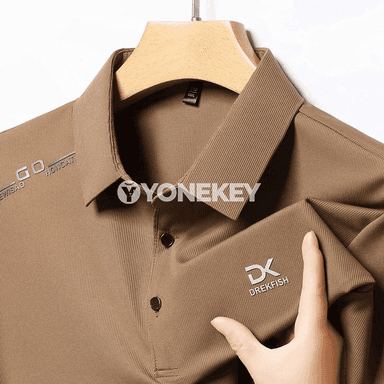 Erkekler üçin ýazlyk gysga ýeňli polo köýnek, gündelik hem ofis üçin
