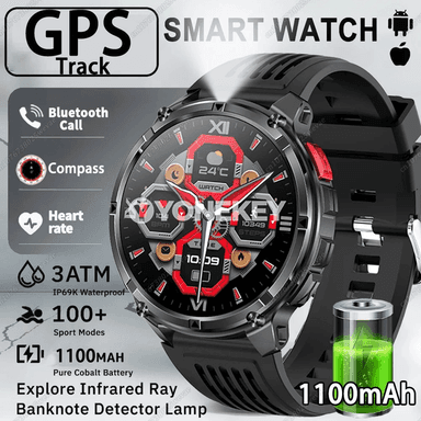 GPS akylly sagat, 1100mAh, sport we açyk howa üçin, suw geçirmeýän