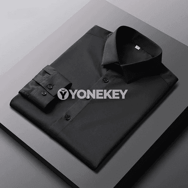 Erkekler üçin gündelik we resmi uzyn ýeňli düz köýnek