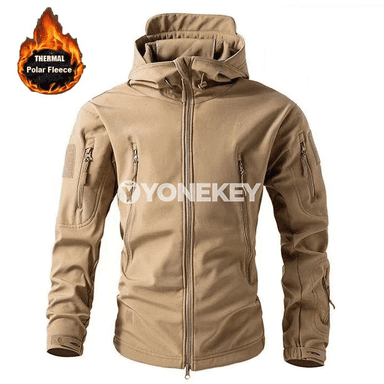 Erkekler üçin taktiki gyş fleece kurtka, açyk howa üçin ýyly model