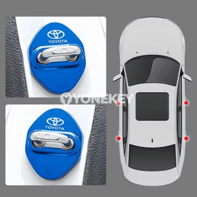 Toyota üçin 4 sany alýumin gapy gulpy gorag kapagy, anti-sokuşma