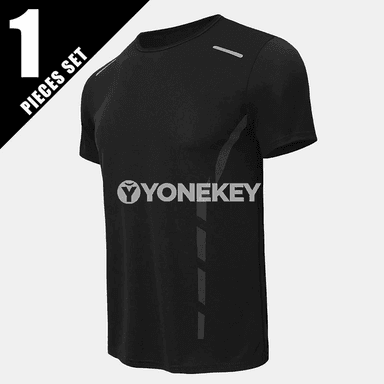 Erkekler üçin sport futbolka toplumy, çalt guramagy üpjün edýän ýeňil model