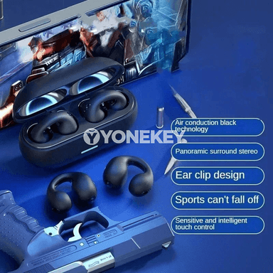 T75 simsiz bone conduction Bluetooth nauşnikler, sport üçin