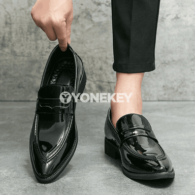Erkekler üçin klassik loafer aýakgaplar, toý we ofis üçin