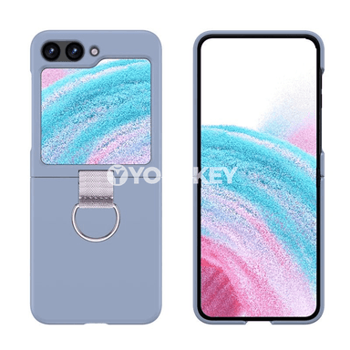 Samsung Galaxy Z Flip üçin halka tutawaçly elde göterilýän silikon gabyk