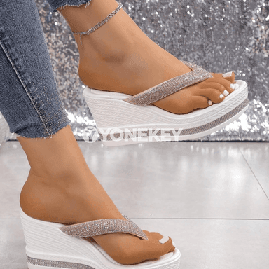 Zenanlar üçin tomus sandalileri, platformaly, açyk barmakly