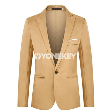 Erkekler üçin gündelik ýeňil blazer, döwrebap we inçe kesimli kostýum penjek
