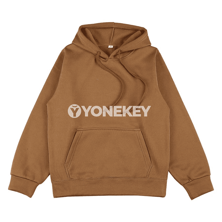 Erkekler üçin giň kesimli hoodili sweatshirtdäki köýnek, gündelik stil
