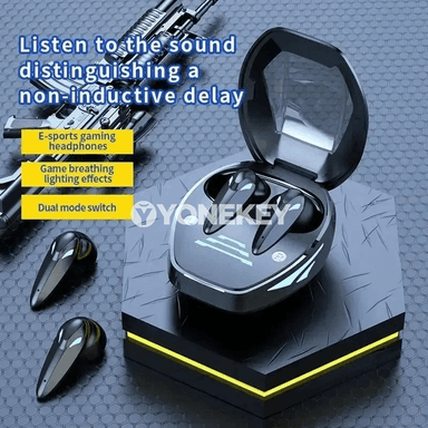 TG09 simsiz Bluetooth nauşnikler, oýun üçin TWS, ýatyndyşy az