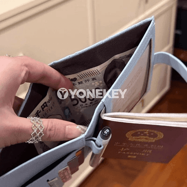 Aýallar üçin deri pasport gapjygı, kart saklaýjy syýahat üçin