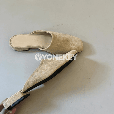 Zenanlar üçin ýazky rahat mules şypbyklary, täze koreý görnüşi