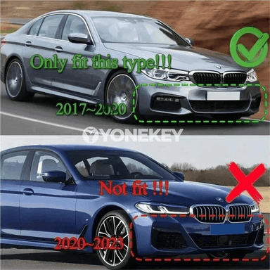 BMW G30/G31 GT stil gara öň bamper splitter lipi, M Sport