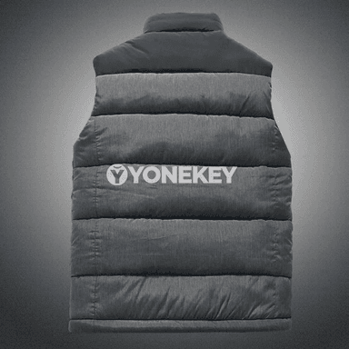 Erkekler üçin ýyly pamykly ýeňsiz ýelek, şäherçe stil