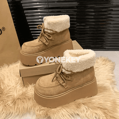 Aýallar üçin gyş ädikleri, suede görnüşli, ýyly we typmaýan