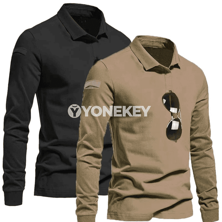 Erkekler üçin ýeňil, dem alýan taktiki uzyn ýeňli köýnek