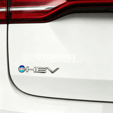 Toyota üçin metal HEV emblemasy, 3D bezeg stikeri