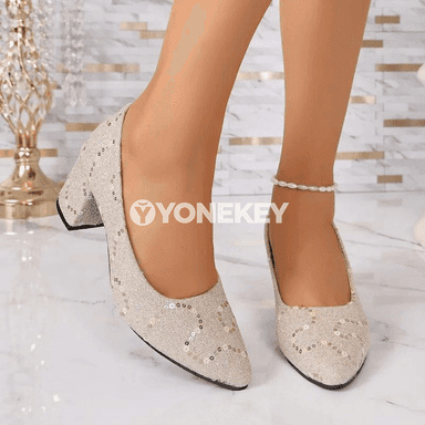 Zenanlar üçin ýaz- güýz täze ýokary ökçeli slip-on köwüşler