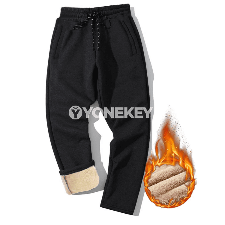 Erkekler üçin güýz-gyş ýyly sport balaklary, fleesli