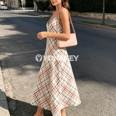 Aýal-gyzlar üçin düşekli yzly ýöreşýän uzyn köýnek, tomusky halkaly stil