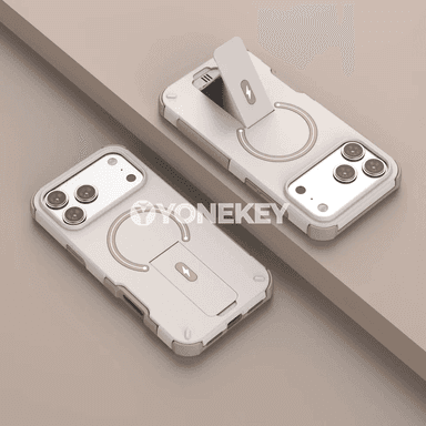 iPhone üçin luks magnitli berk gaby, bukulýan stendli