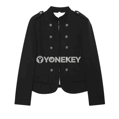 Aýally ýeňil boýunly uzyn ýeňli düwmejikli moda penjek