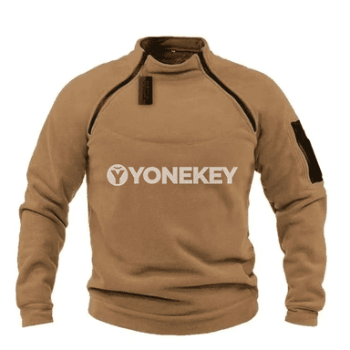 Erkekler üçin ýyly fleece taktiki kurtka, ýel geçirmeýän, ýeňil
