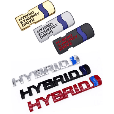 Toyota üçin 3D HYBRID metal awto emblem stiker