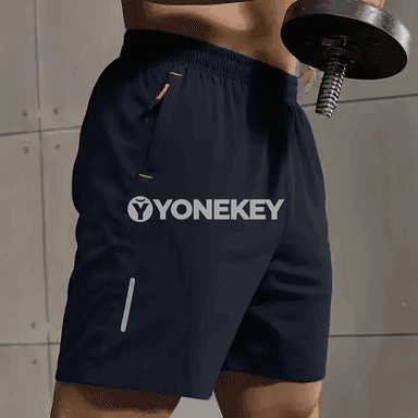 Erkekler üçin ýeňil sport şortik — elastik boýun, dem alýan ýazky model