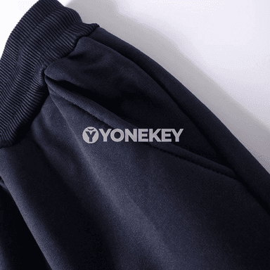 Erkekler üçin ýyly jogger sport balaklary, jübili, keşde ýüplü