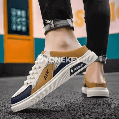 Erkekler üçin mesh loafers, tomusky ýeňil we howa geçiriji