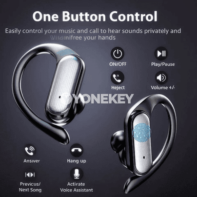 A520 simsiz Bluetooth nauşnikler, HD ses, täsirli we amatly