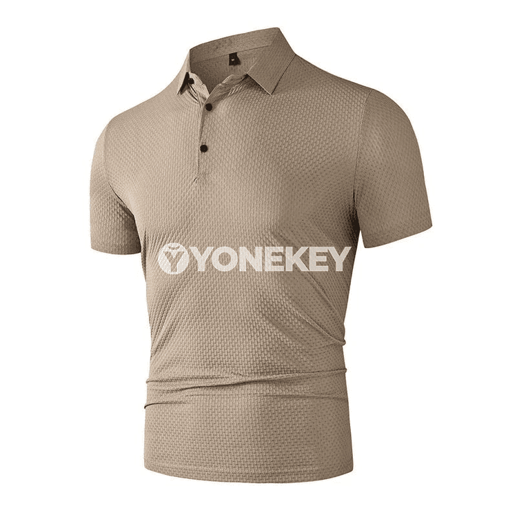 Erkekler üçin ýeňil, dem alýan uzynlygy polo köýnek, tomuslyk täze model