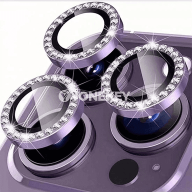 iPhone üçin diamond aýna kamera goragly metal halka kover