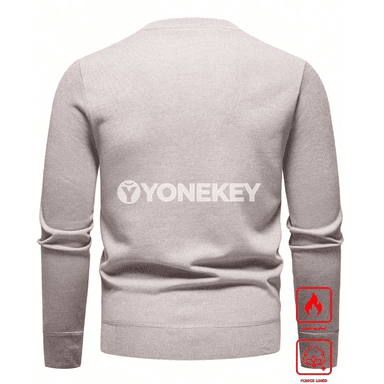 Erkekler üçin V- boýun dokalan switer, klassik fit, S-XXL
