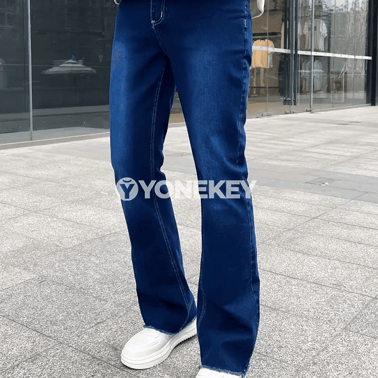 Erkekler üçin gök dar kesimli jeans jalbar