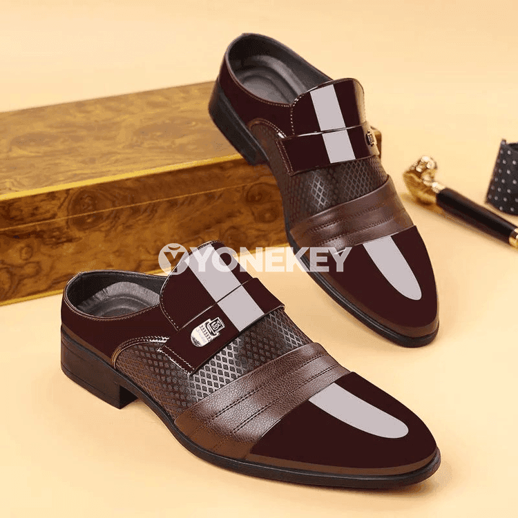 Erkekler üçin kaşaň resmi köwüşler, slip-on görnüş