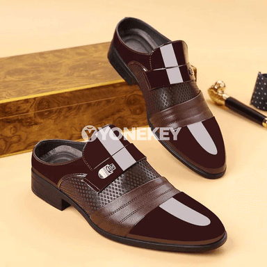 Erkekler üçin kaşaň resmi köwüşler, slip-on görnüş