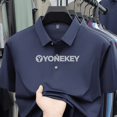Erkekler üçin täze polo köýnek — ütüge garşy, ýeňil, sypaýy