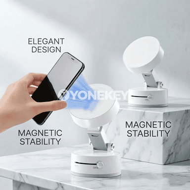 Wakuum magnitli telefon goýujy, bukulýan we 360° aýlanýan