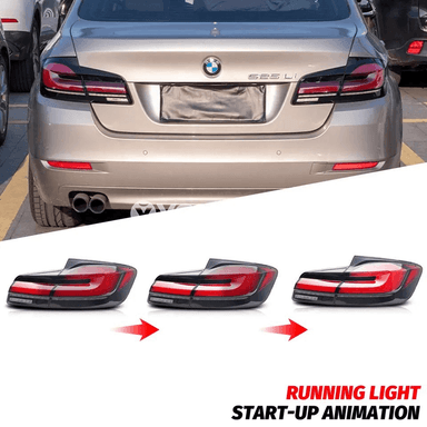 BMW 5-Series F10 M5 üçin LED yz çyralary, sekwensial signal
