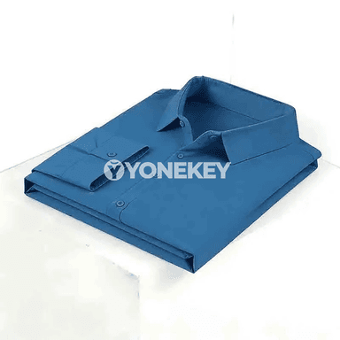 Erkekler üçin sypaýy uzyn ýeňli formal köýnek, ofis üçin amatly model