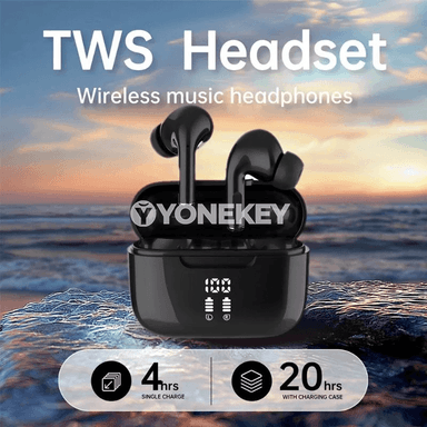 Ariettie HIFI ENC simsiz Bluetooth gulaklyklar, güýçli ses displeýli