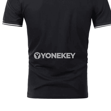 Erkekler üçin ýazky polo futbolka, gysga ýeňli