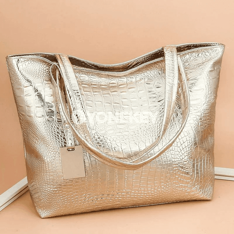 Zenanlar üçin uly göwrümli egin sumka, retro PU deri handbag