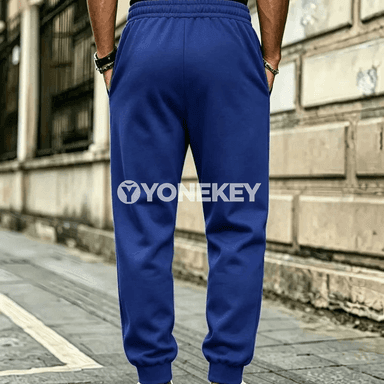 Erkekler üçin elastik boýunjally ýeňil sport balaklar