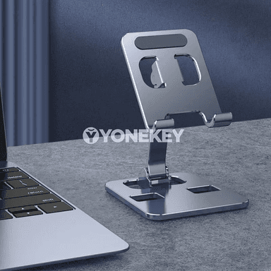 Bukulýan alýumin telefon we planşet stendi